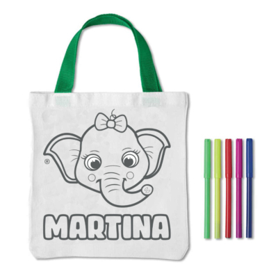 Shopper Martina da colorare_1